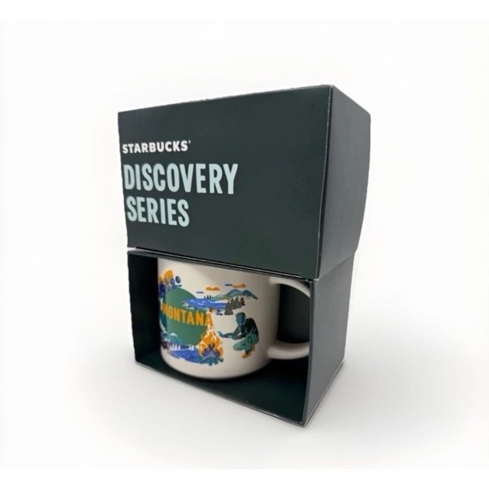 MONTANA Starbucks Discovery Series Collection 14oz Mug 14 Oz Rare New In Box - Picture 2 of 5